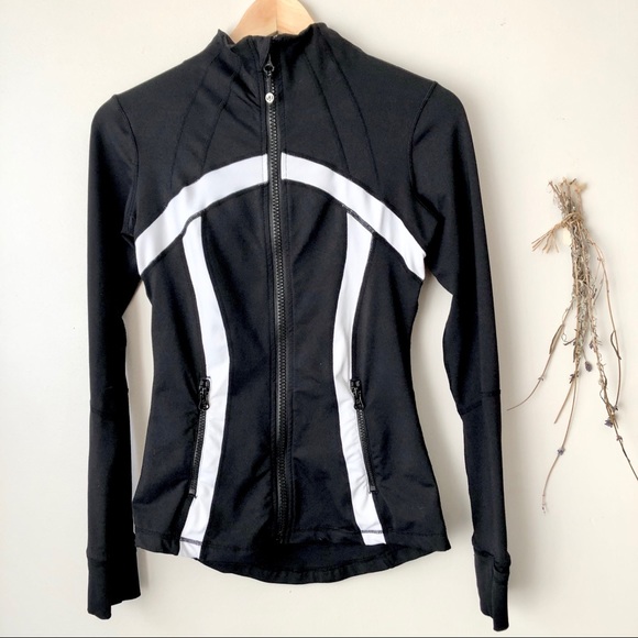 lululemon athletica Jackets & Blazers - Lululemon | Define Jacket Black White Wee Stripe